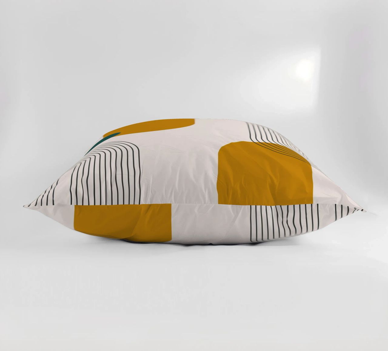 Design astratto dalle linee boho cuscino da Whole©