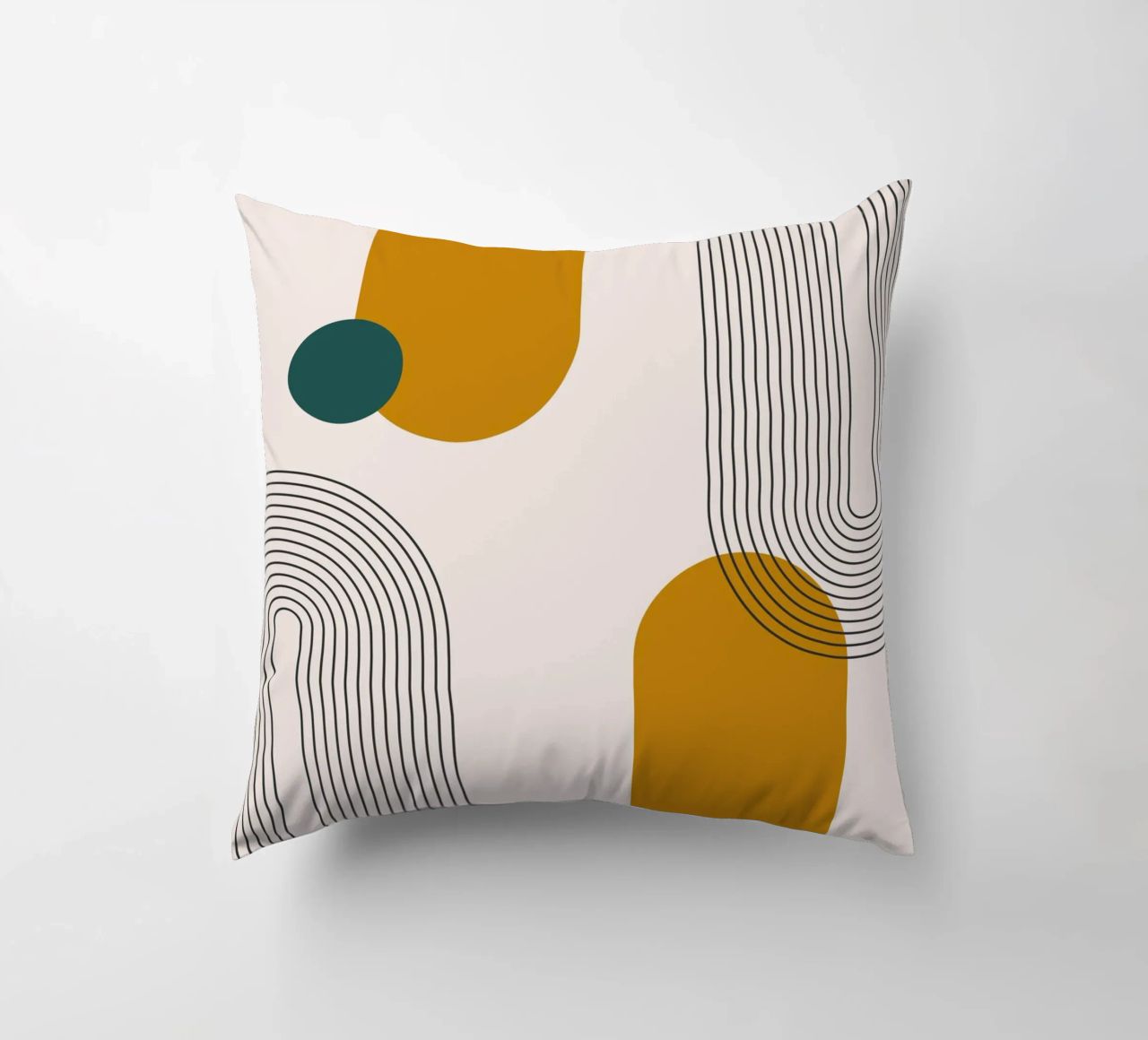 Design astratto dalle linee boho cuscino da Whole©
