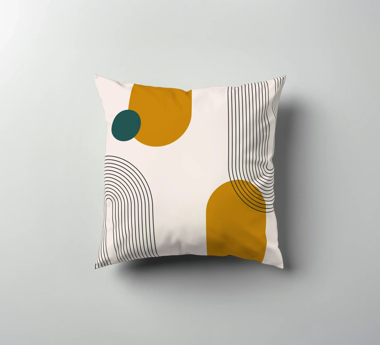Design astratto dalle linee boho cuscino da Whole©