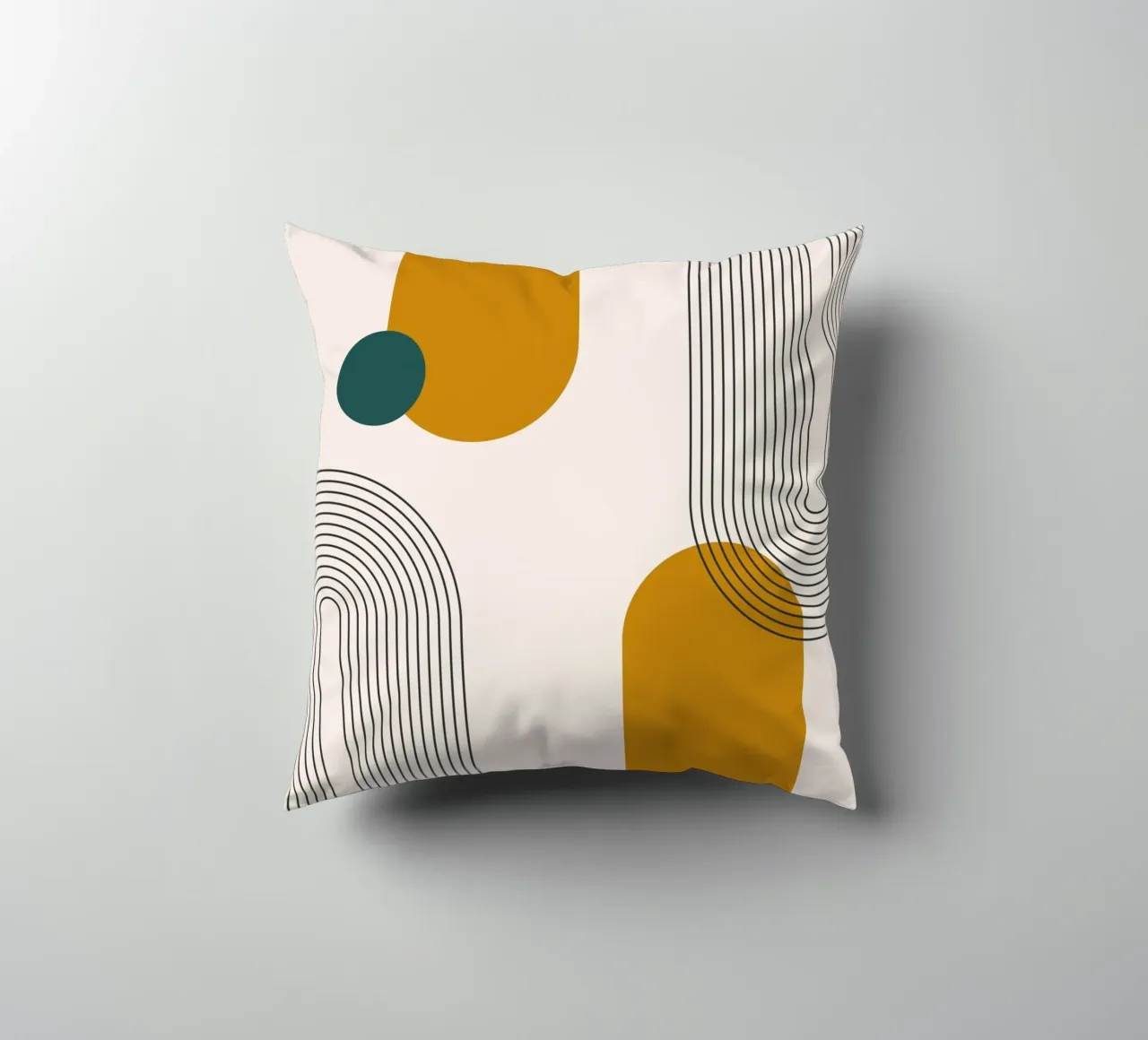 Design astratto dalle linee boho cuscino da Whole©