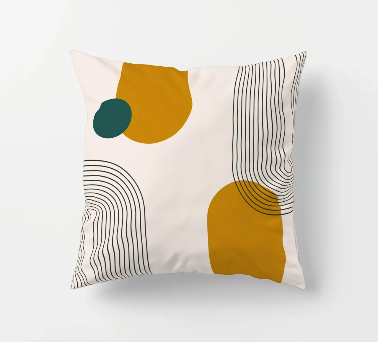 Design astratto dalle linee boho cuscino da Whole©