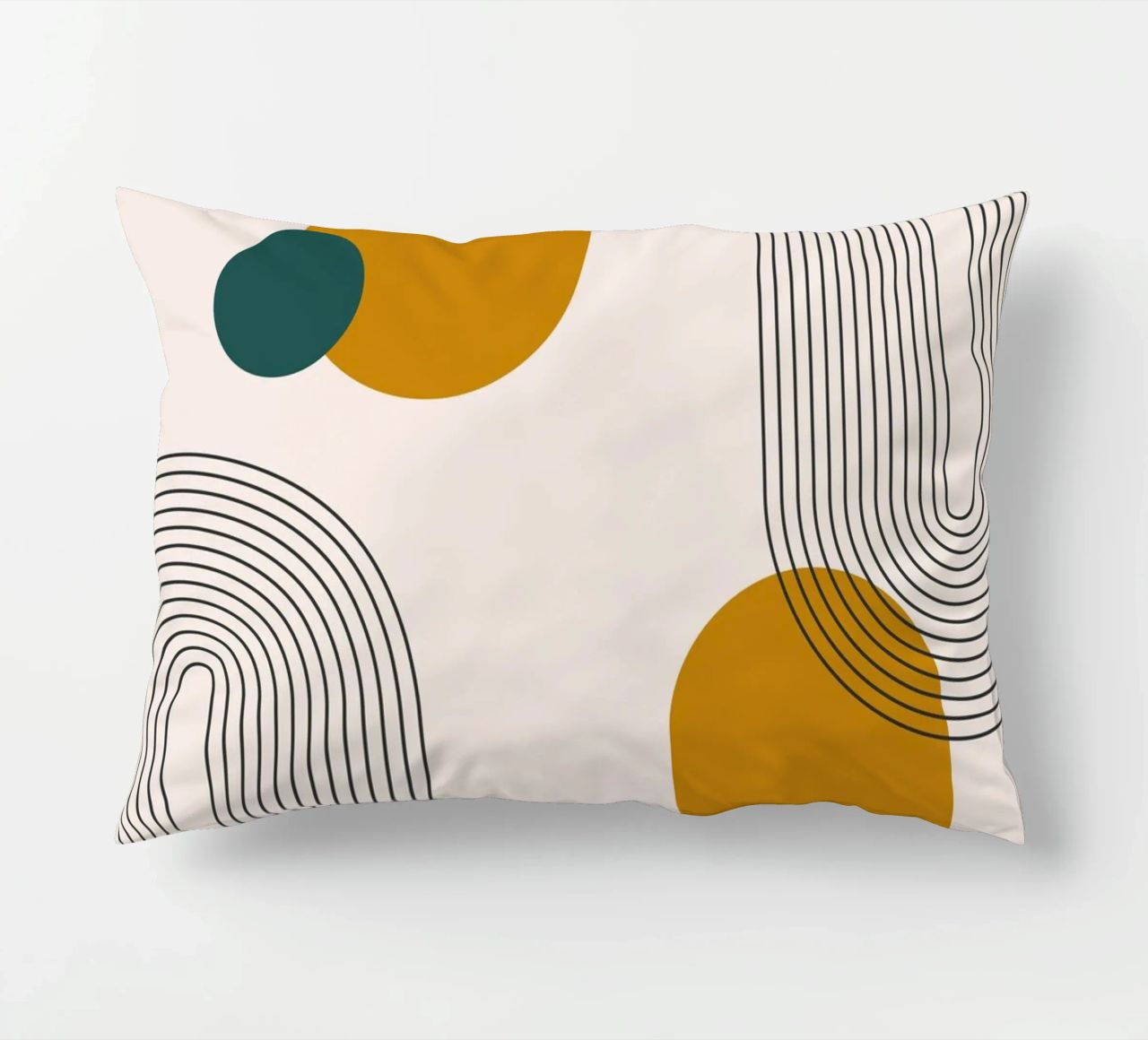 Design astratto dalle linee boho cuscino da Whole©