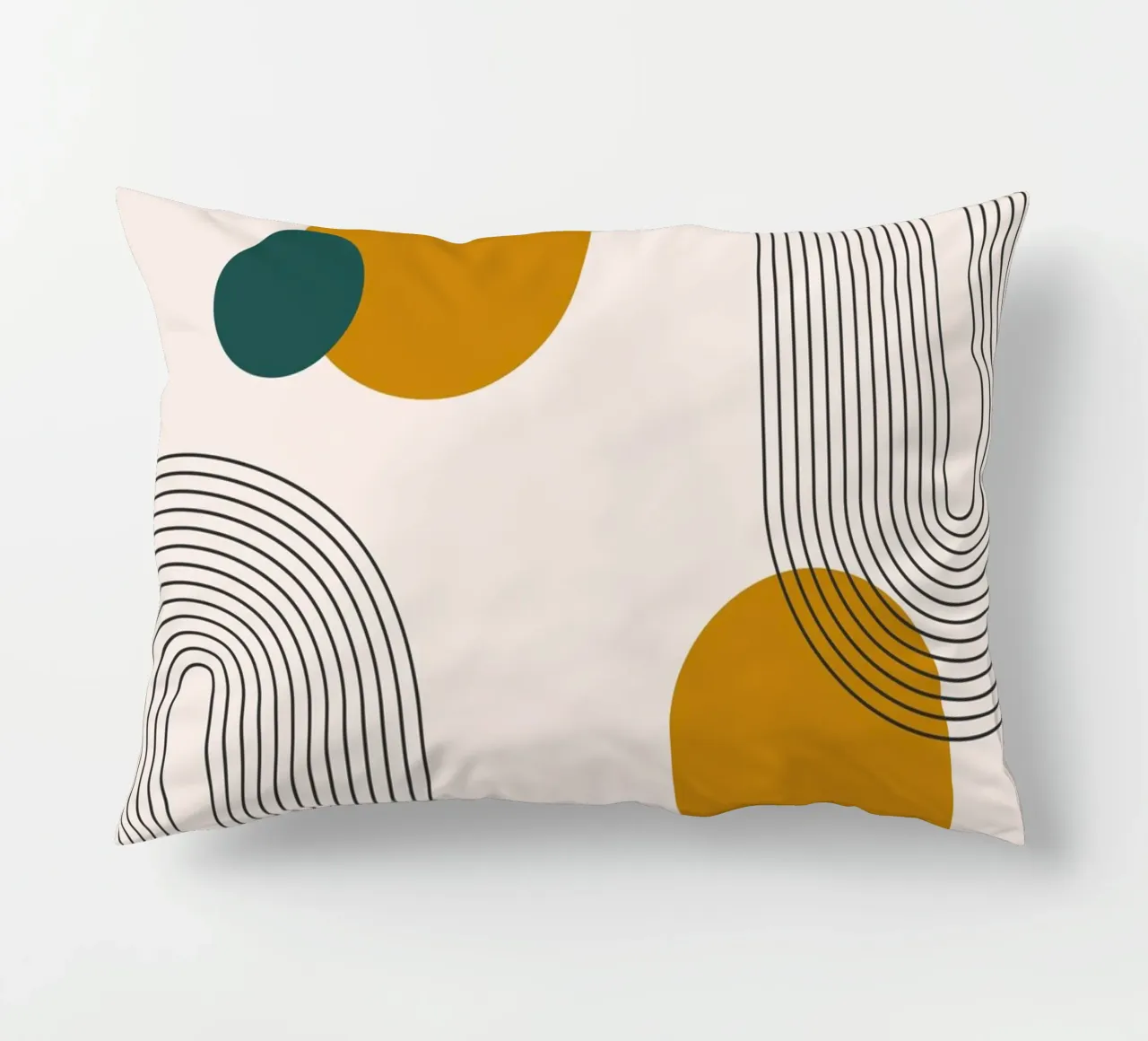 Design astratto dalle linee boho cuscino da Whole©