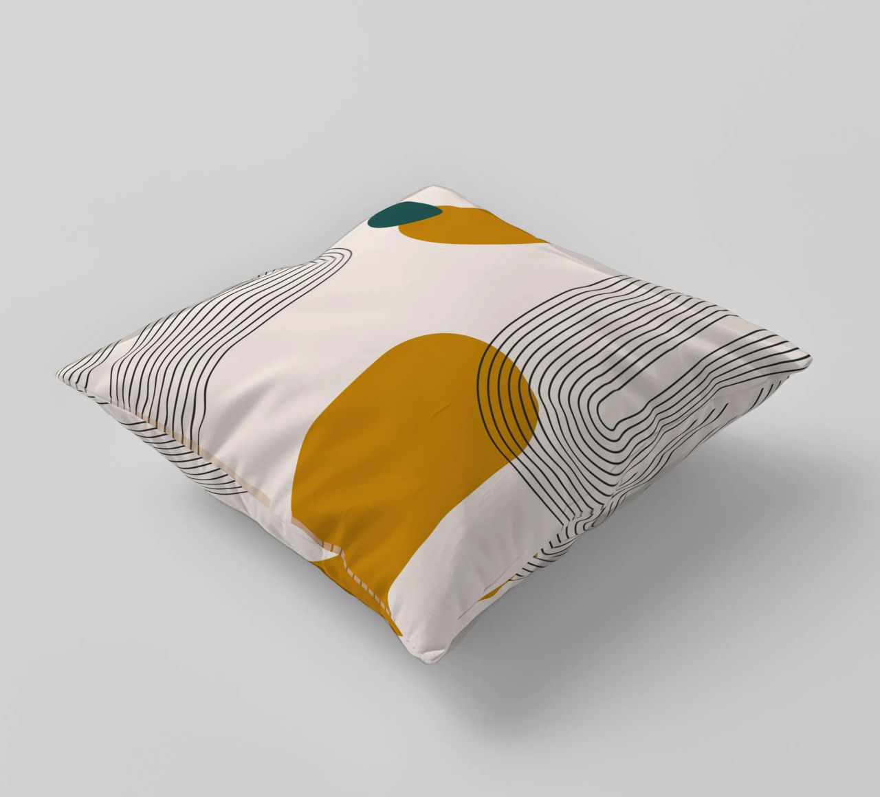 Design astratto dalle linee boho cuscino da Whole©