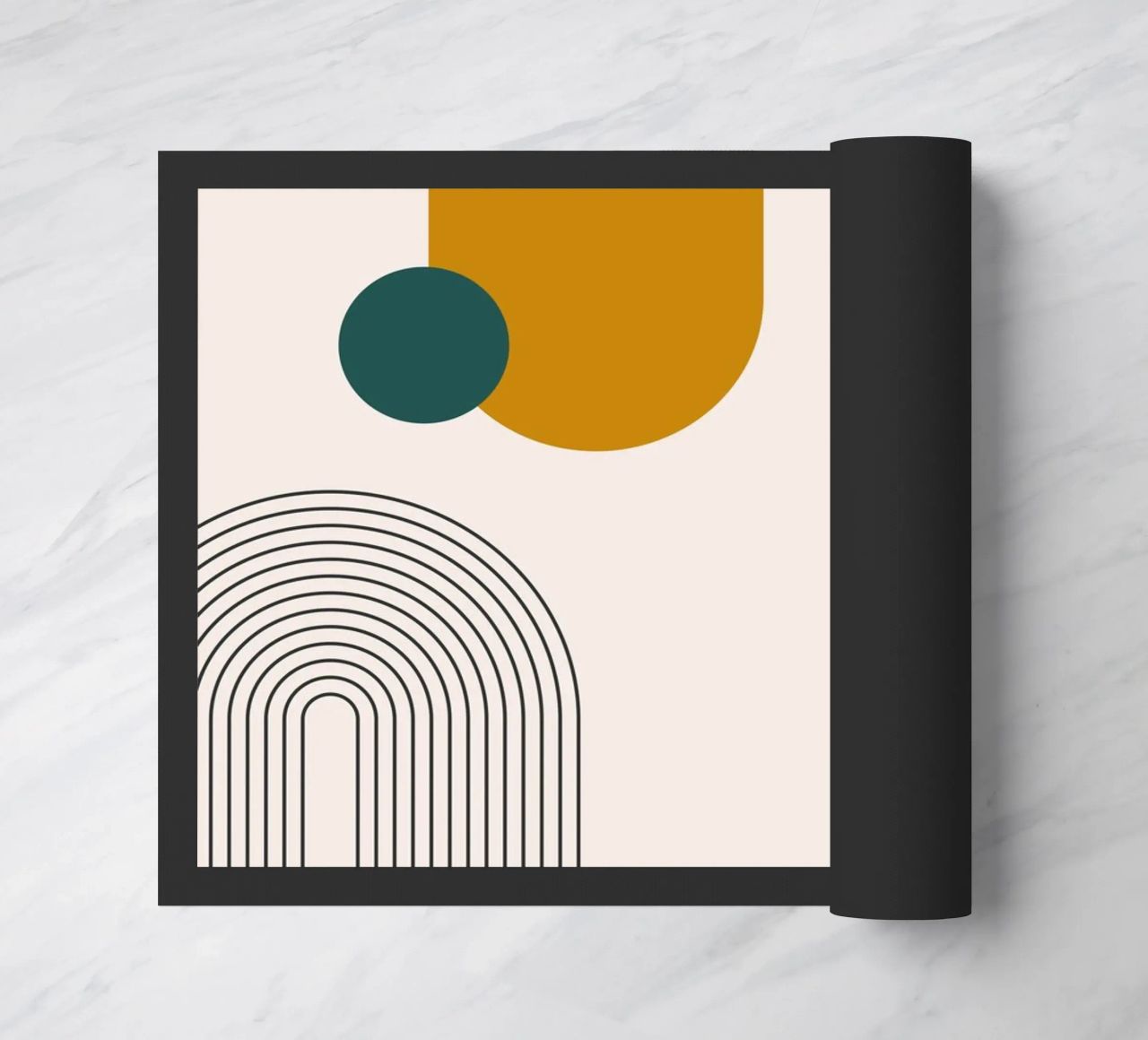 Design astratto dalle linee boho zerbino da Whole©
