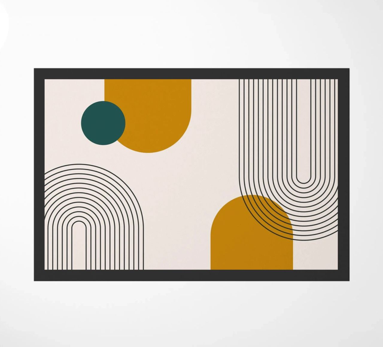 Design astratto dalle linee boho zerbino da Whole©