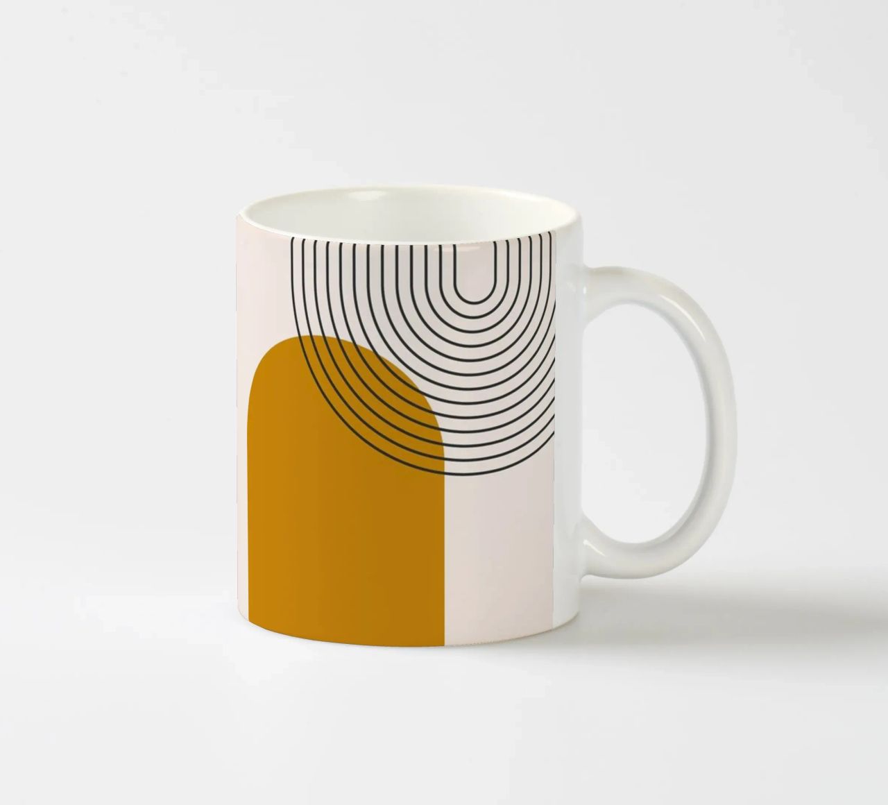 Design astratto dalle linee boho tazza in ceramica da Whole©