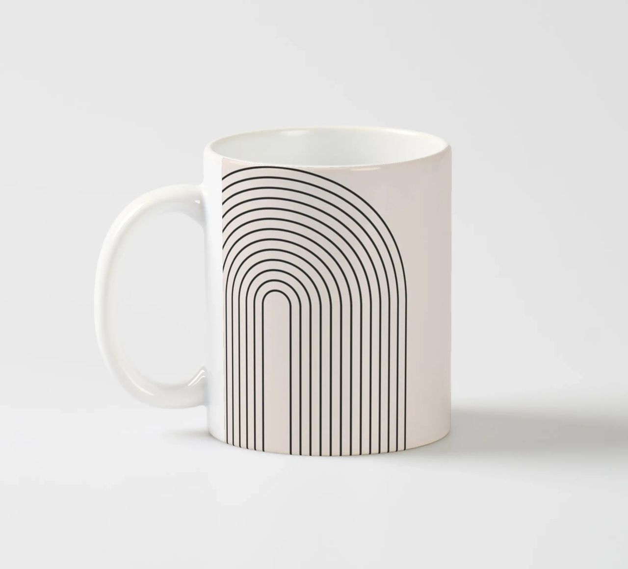 Design astratto dalle linee boho tazza in ceramica da Whole©