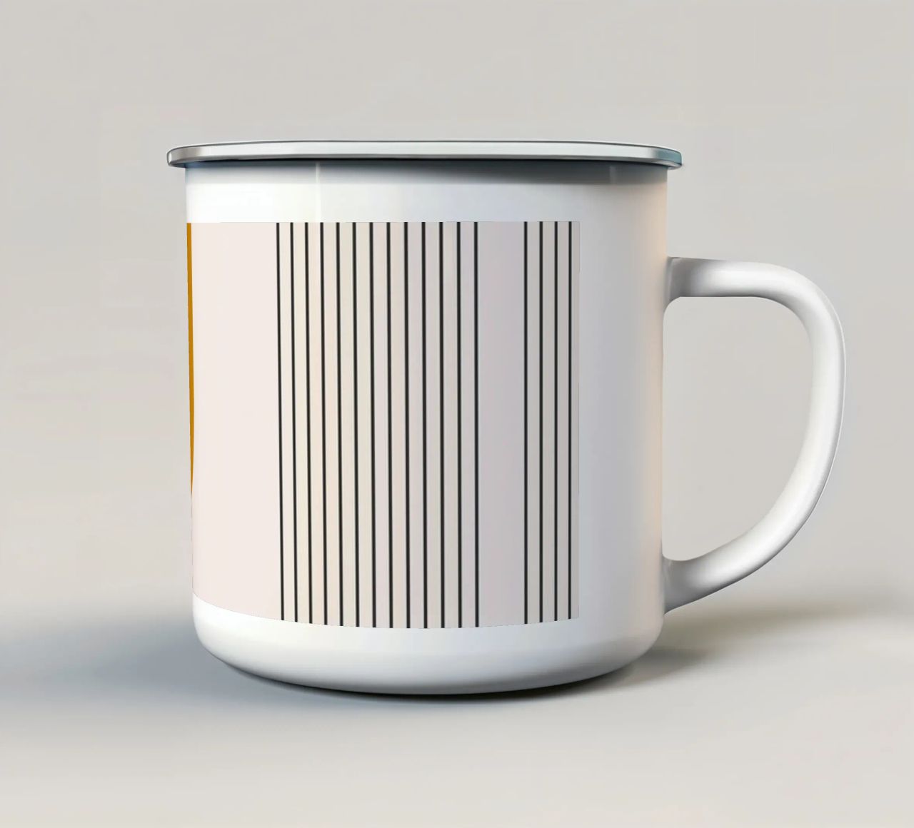 Design astratto dalle linee boho tazza in smalto da Whole©