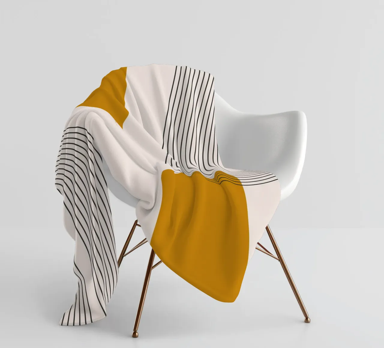 Design astratto dalle linee boho coperta in pile da Whole©