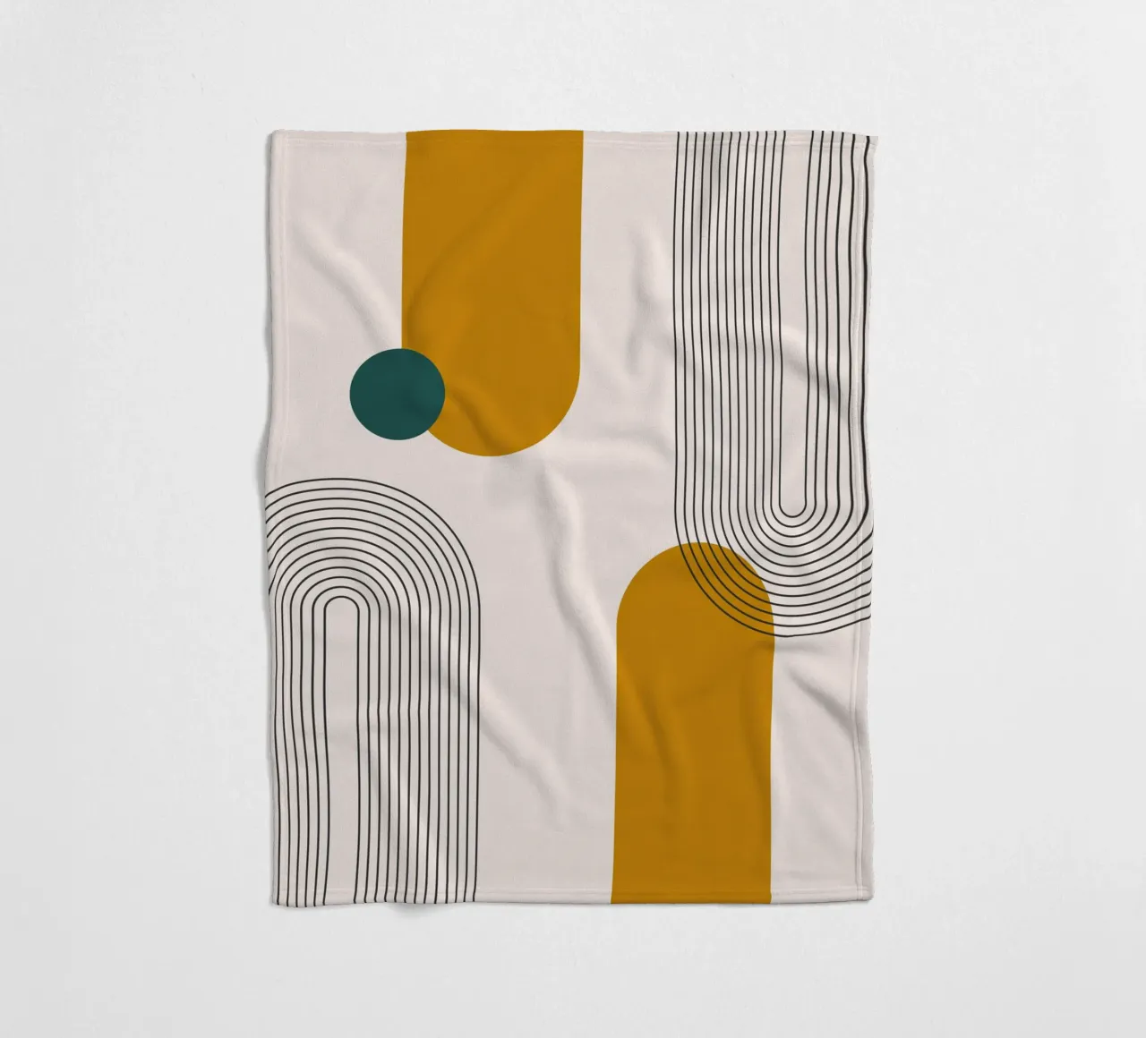 Design astratto dalle linee boho coperta in pile da Whole©