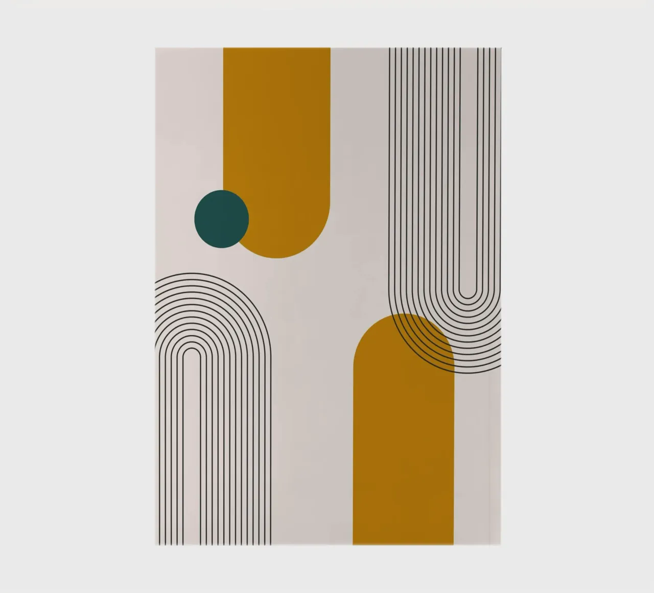 Abstract boho lines design notebook by Whole©