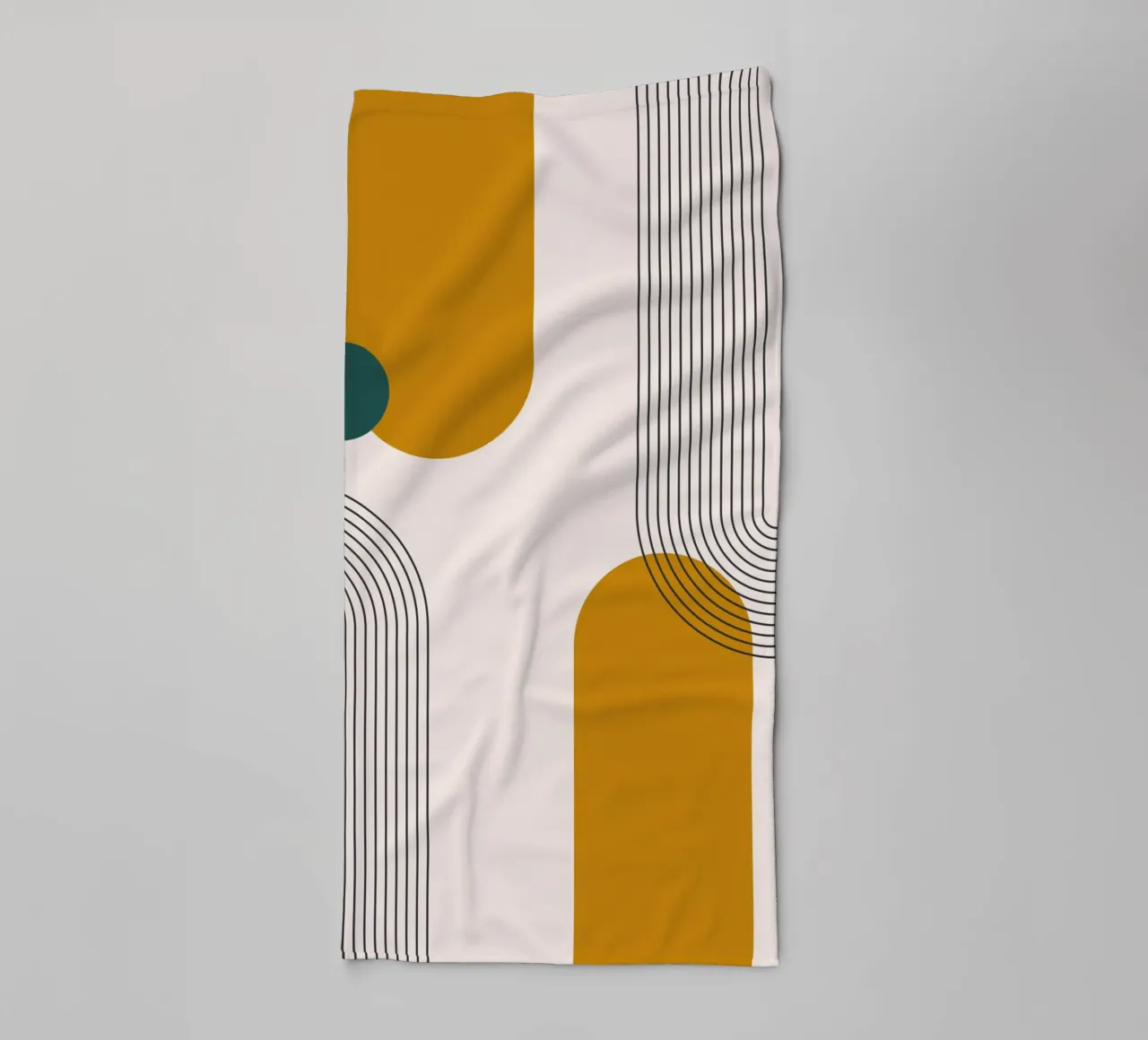Abstract boho lines design towel by Whole©