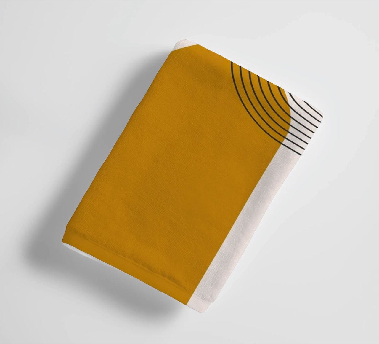 Abstract boho lijnen ontwerp badhanddoek van Whole©