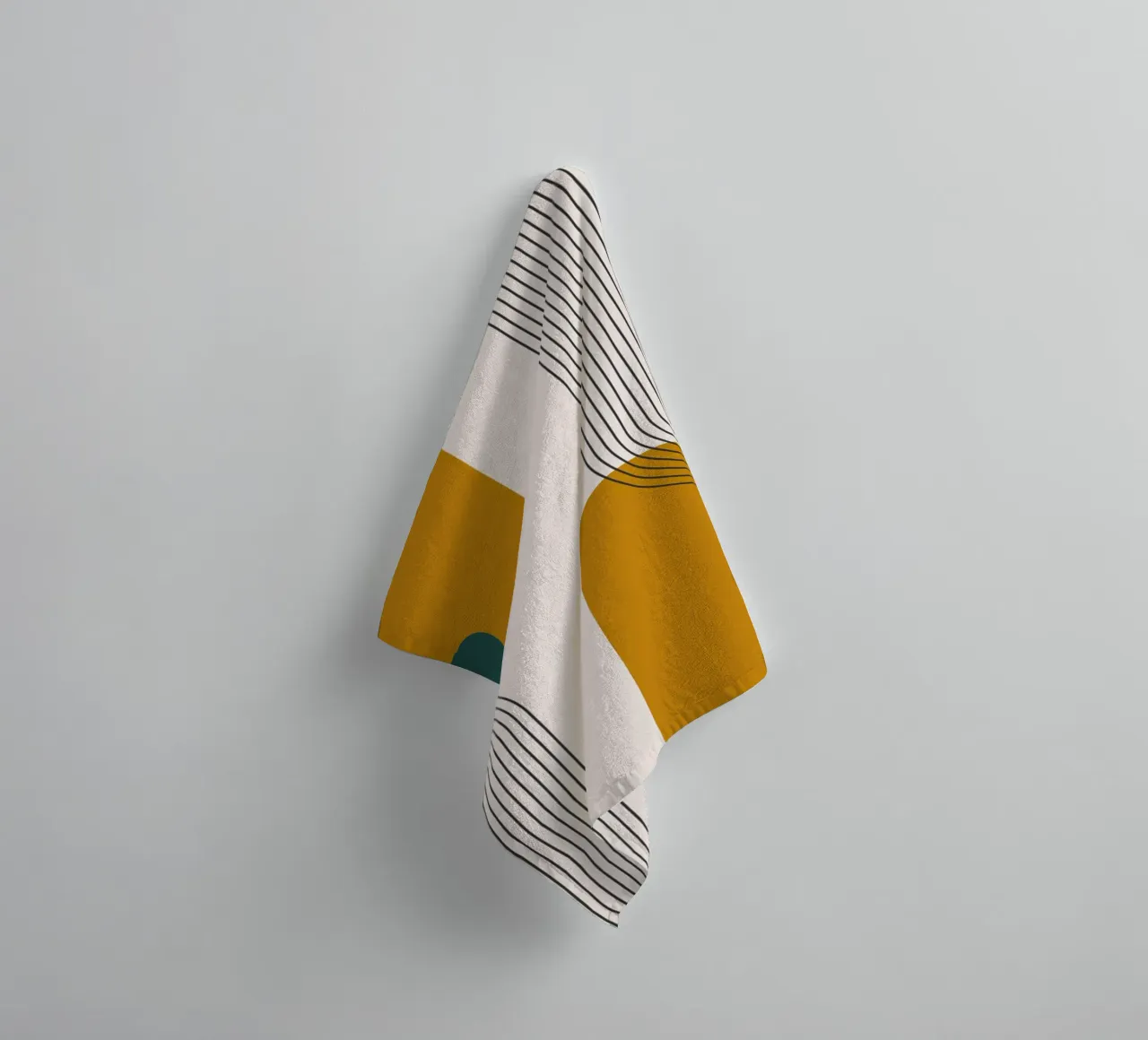 Abstract boho lines design towel by Whole©