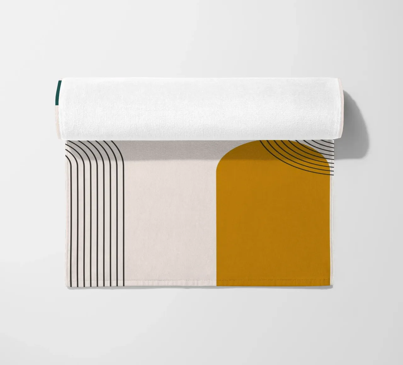 Design astratto dalle linee boho telo mare da Whole©