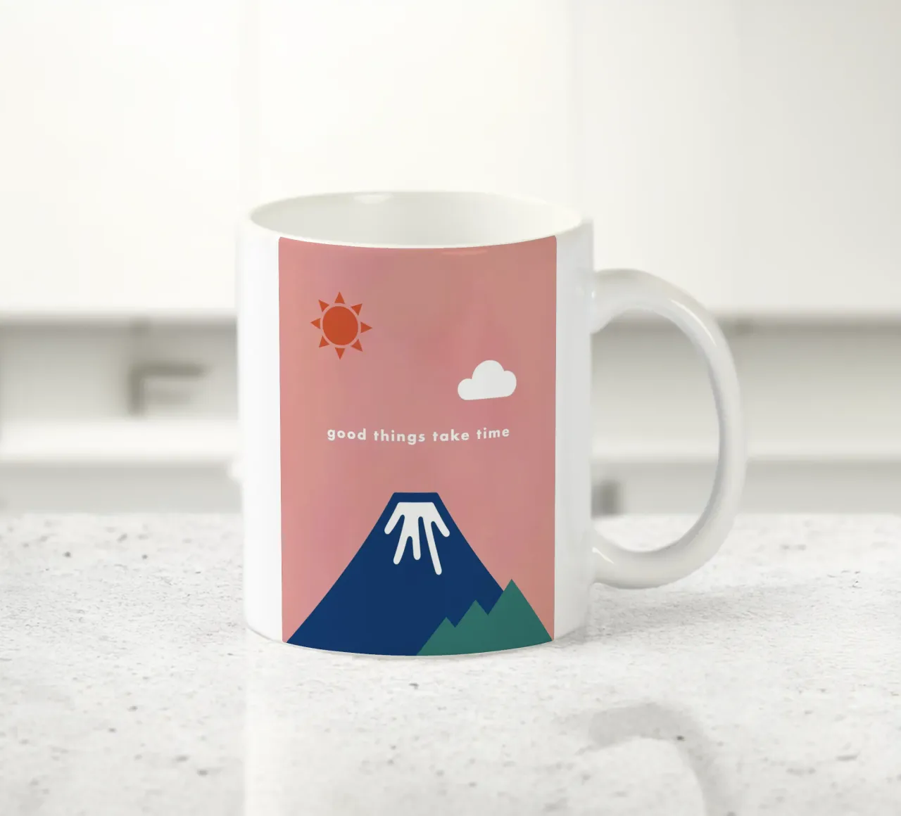 good things take time tazza in ceramica da natural neutral