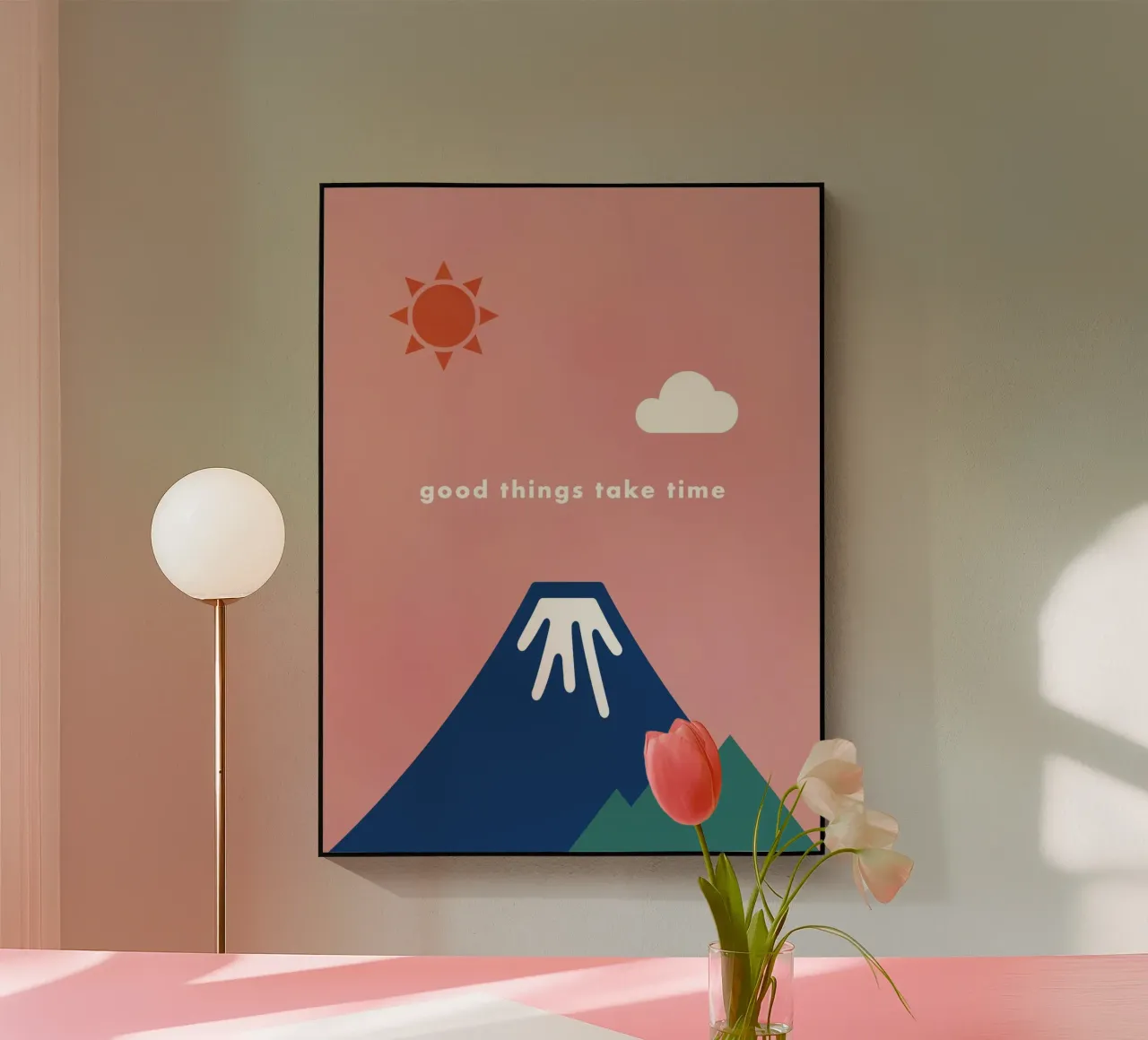 good things take time plexiglass da natural neutral
