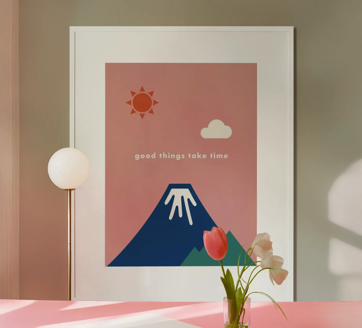 good things take time poster da natural neutral