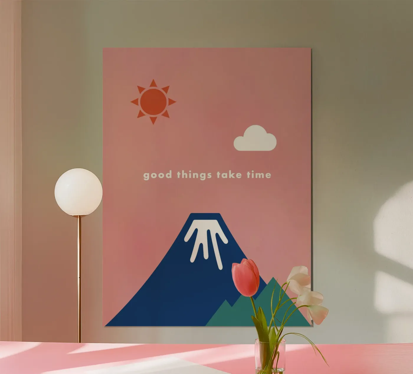 good things take time poster da natural neutral