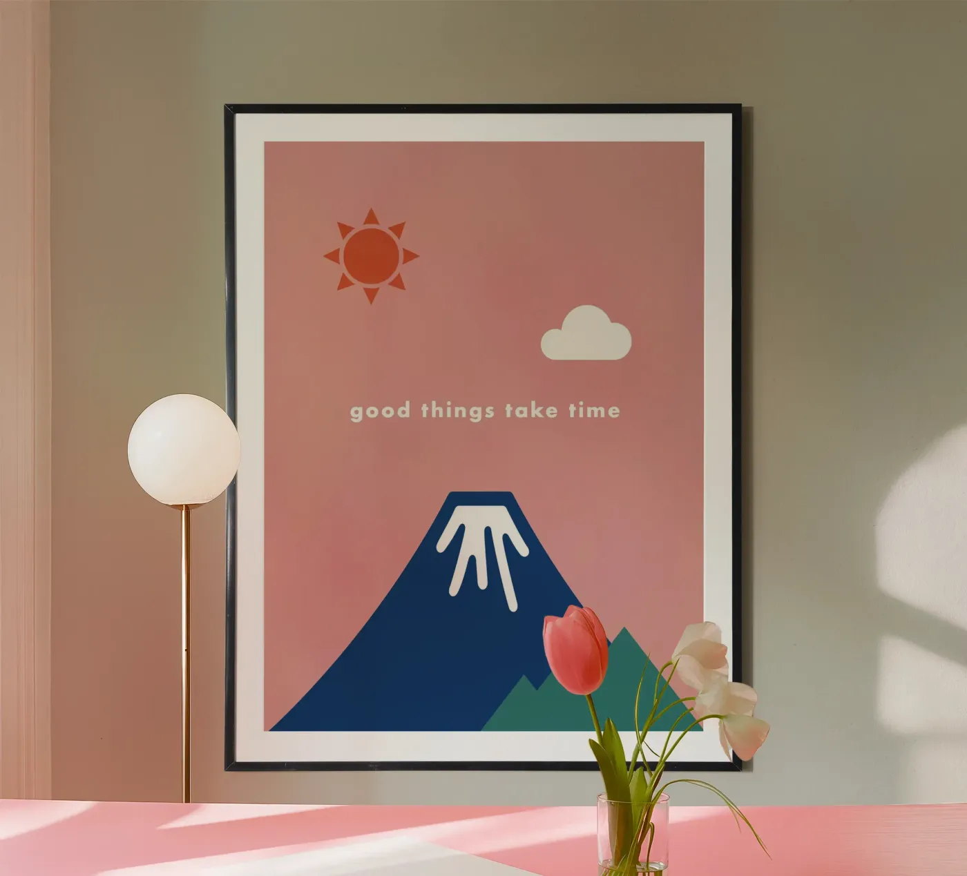 good things take time poster da natural neutral