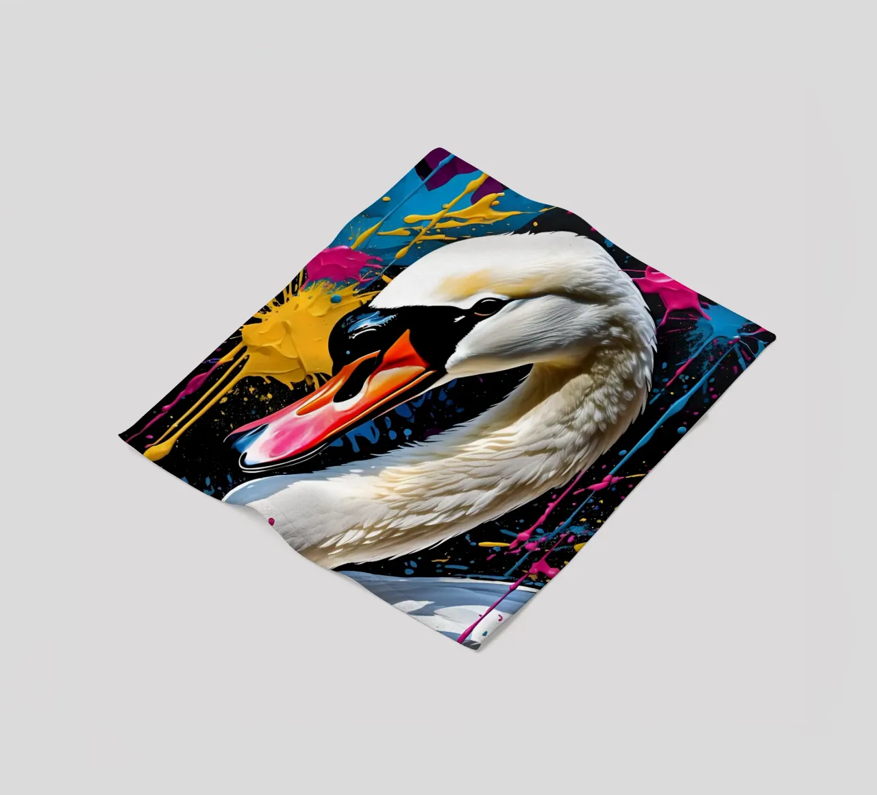 Swan, graffiti coperta in pile da MakArena