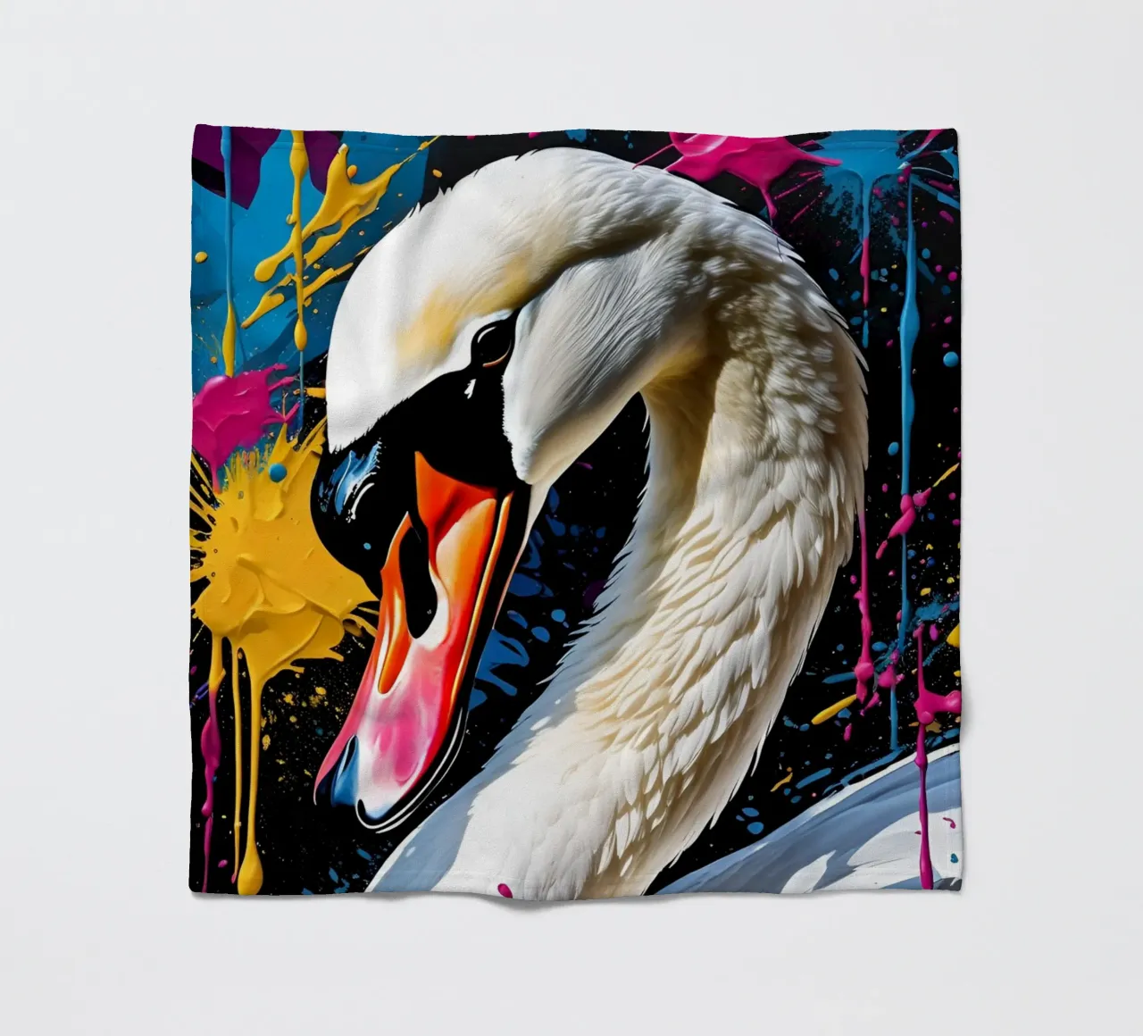 Swan, graffiti coperta in pile da MakArena
