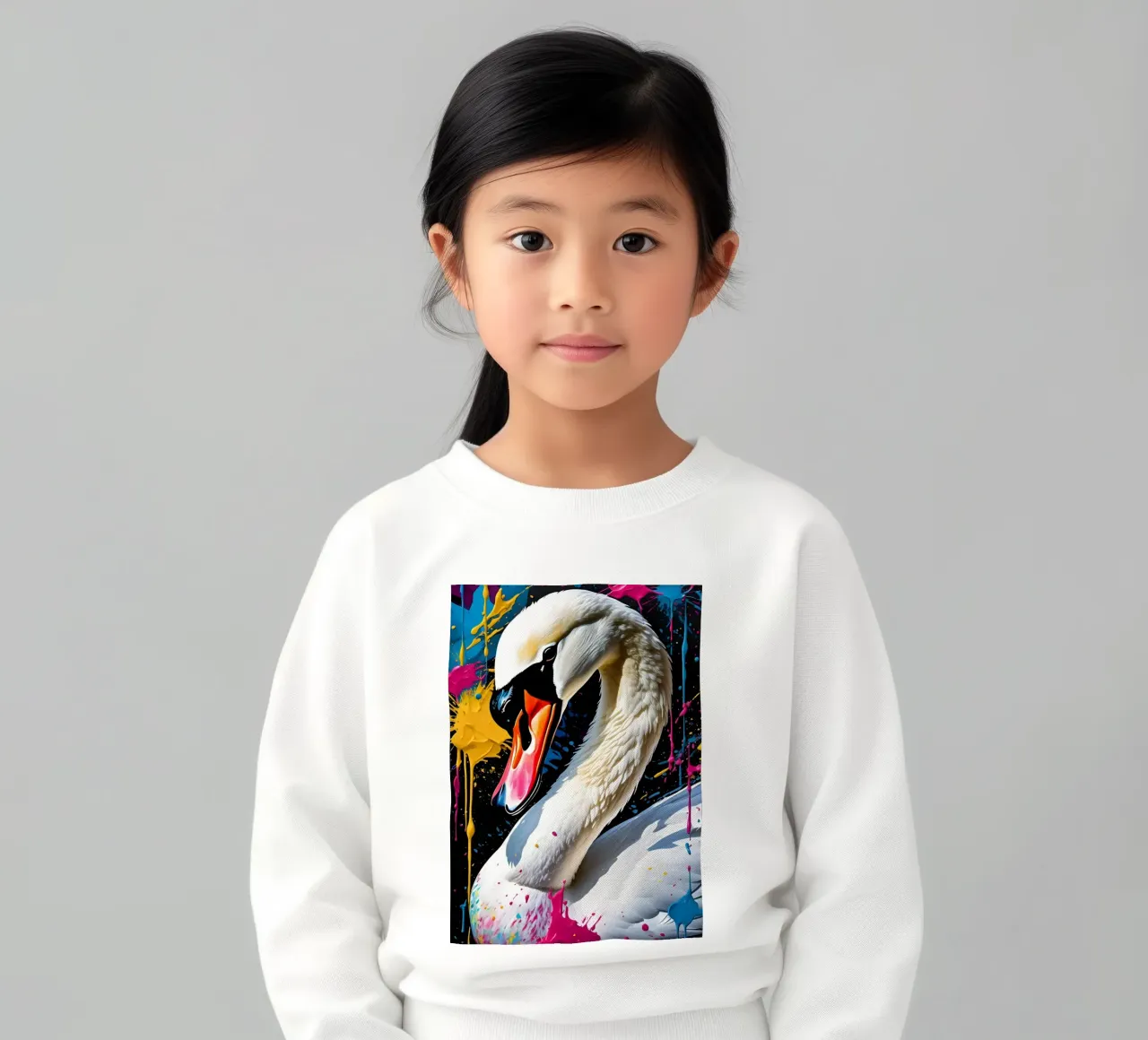 Swan, graffiti felpa bambino da MakArena
