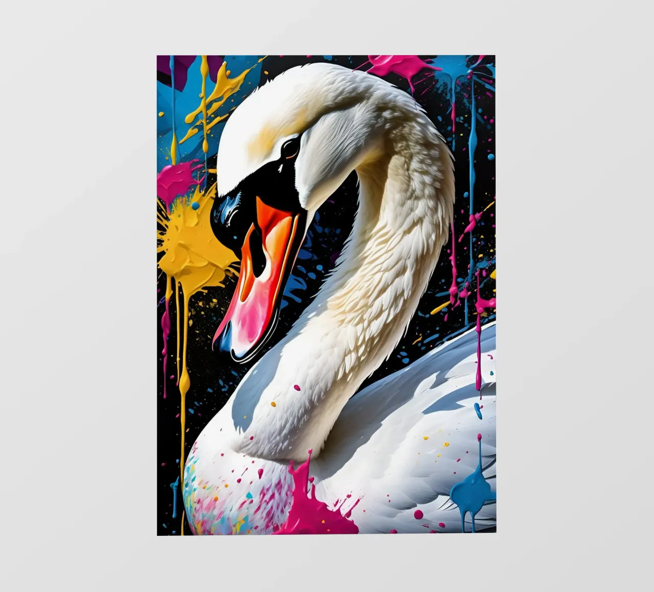 Swan, graffiti telo in pvc da MakArena
