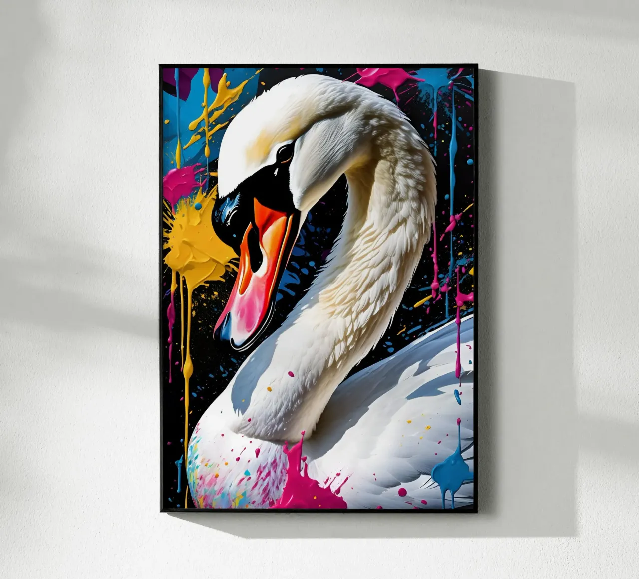 Swan, graffiti plexiglass da MakArena