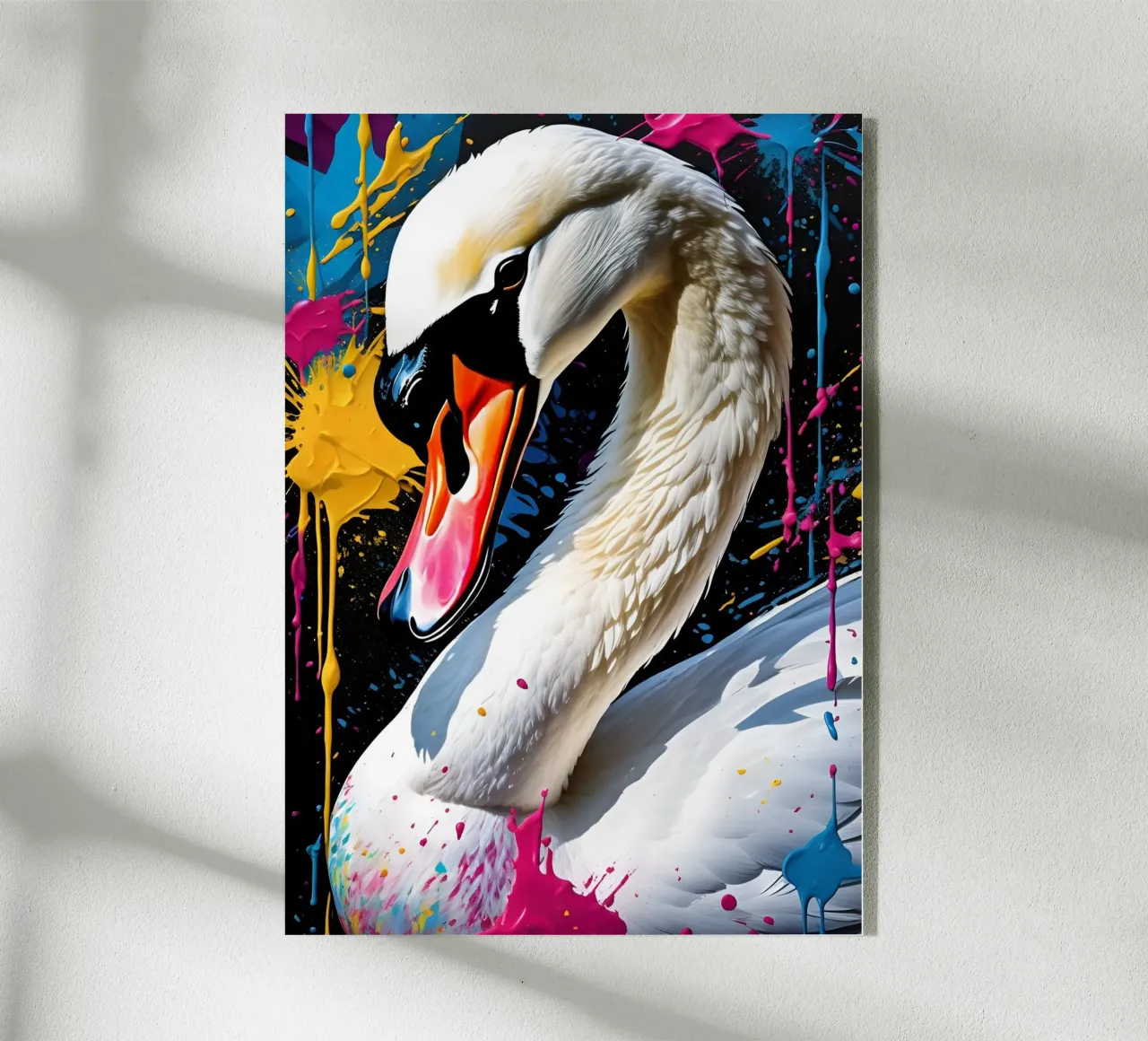 Swan, graffiti plexiglass da MakArena