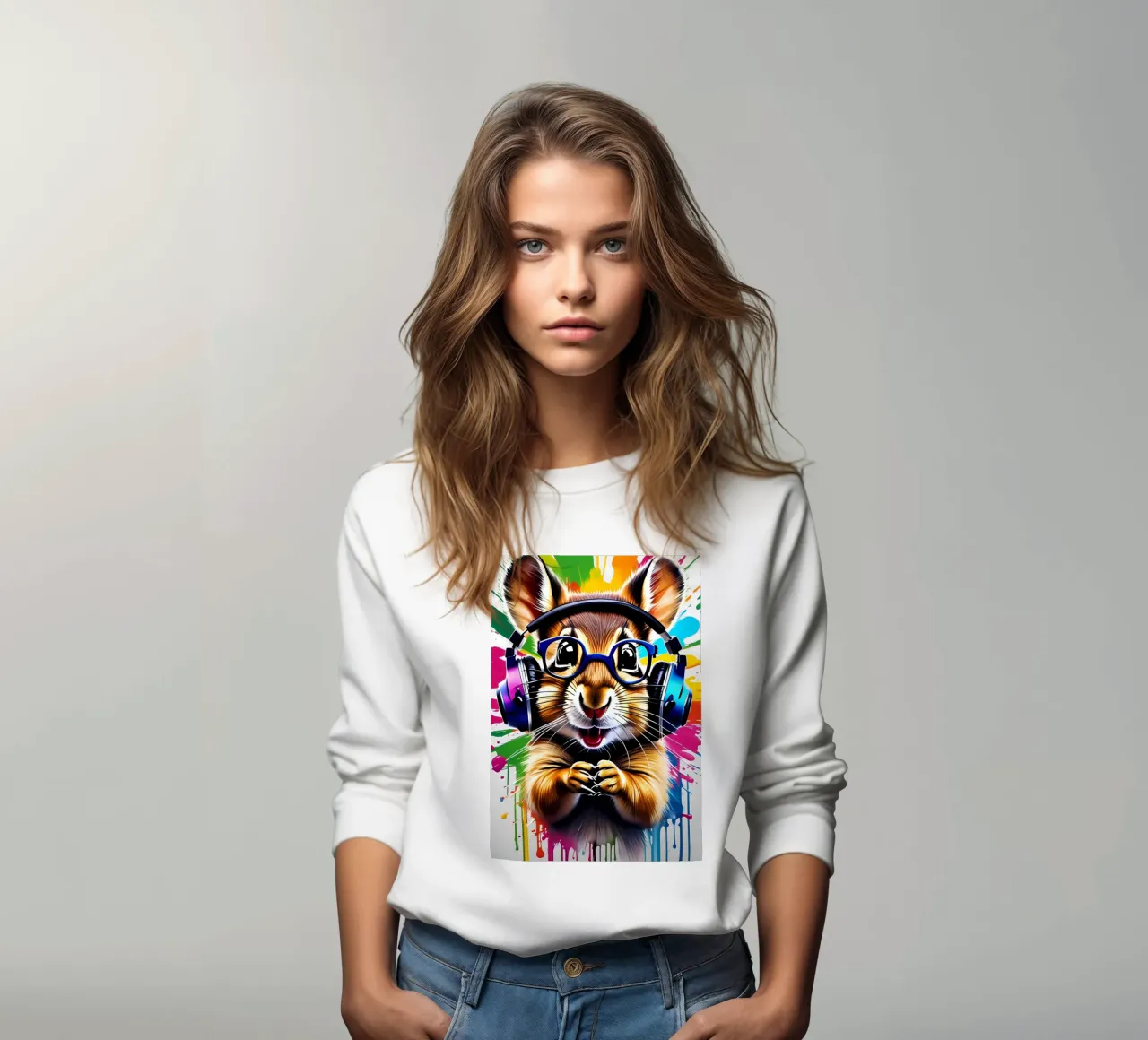 Chipmunk in cuffia, graffiti felpa da MakArena