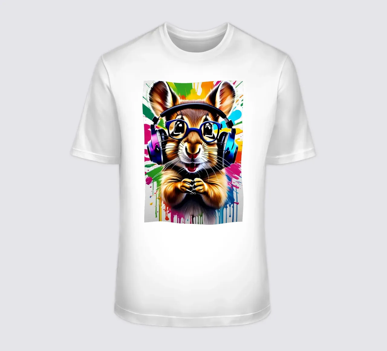 Chipmunk in cuffia, graffiti t-shirt da MakArena