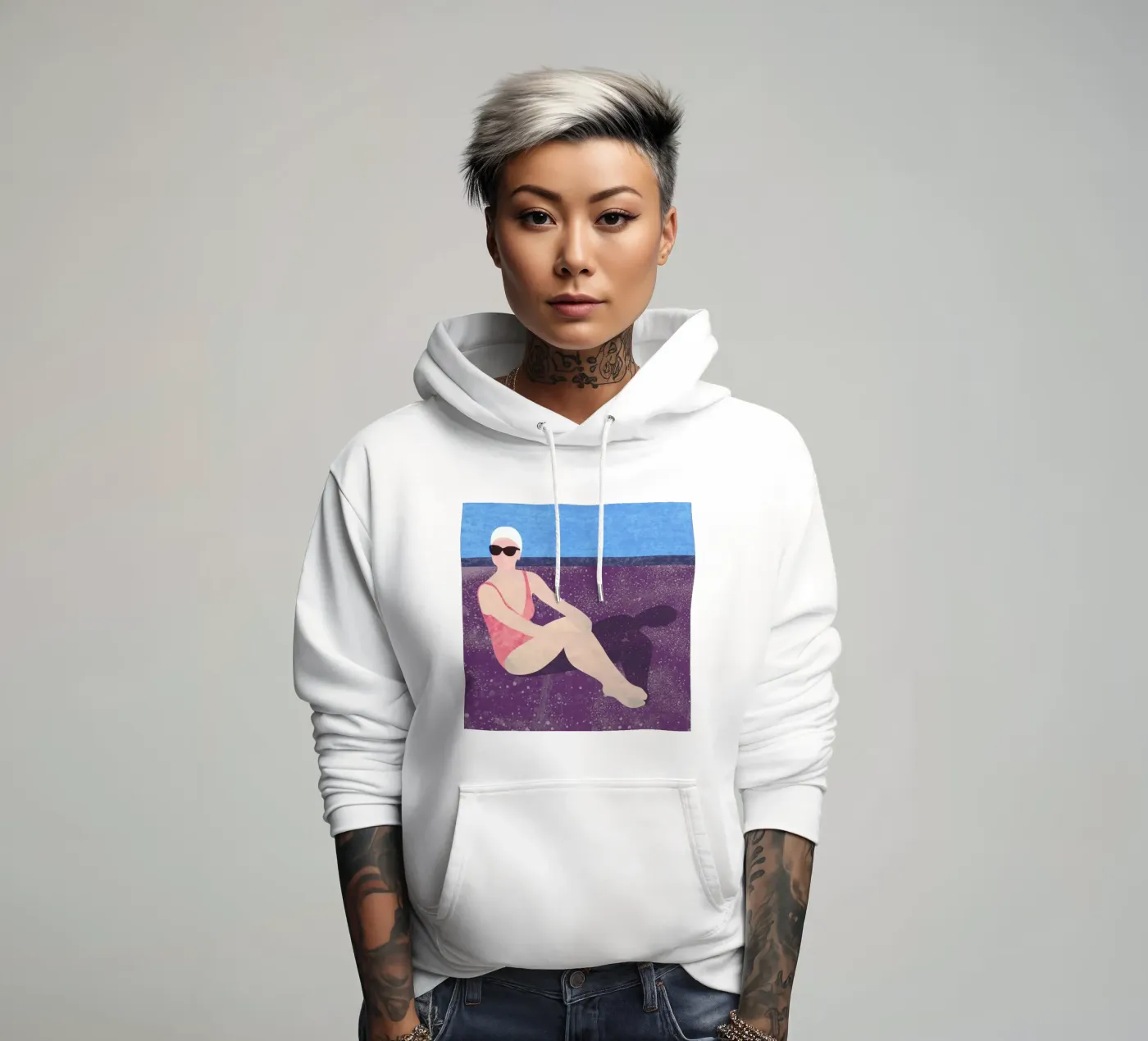 Poolside hoodie by Laura O'Connor