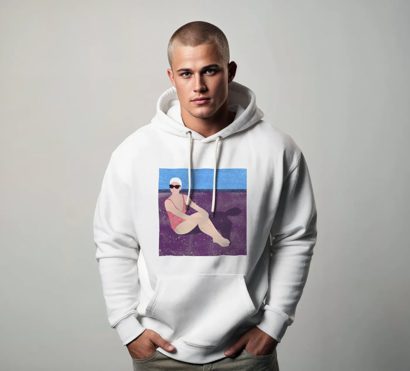 Poolside hoodie by Laura O'Connor