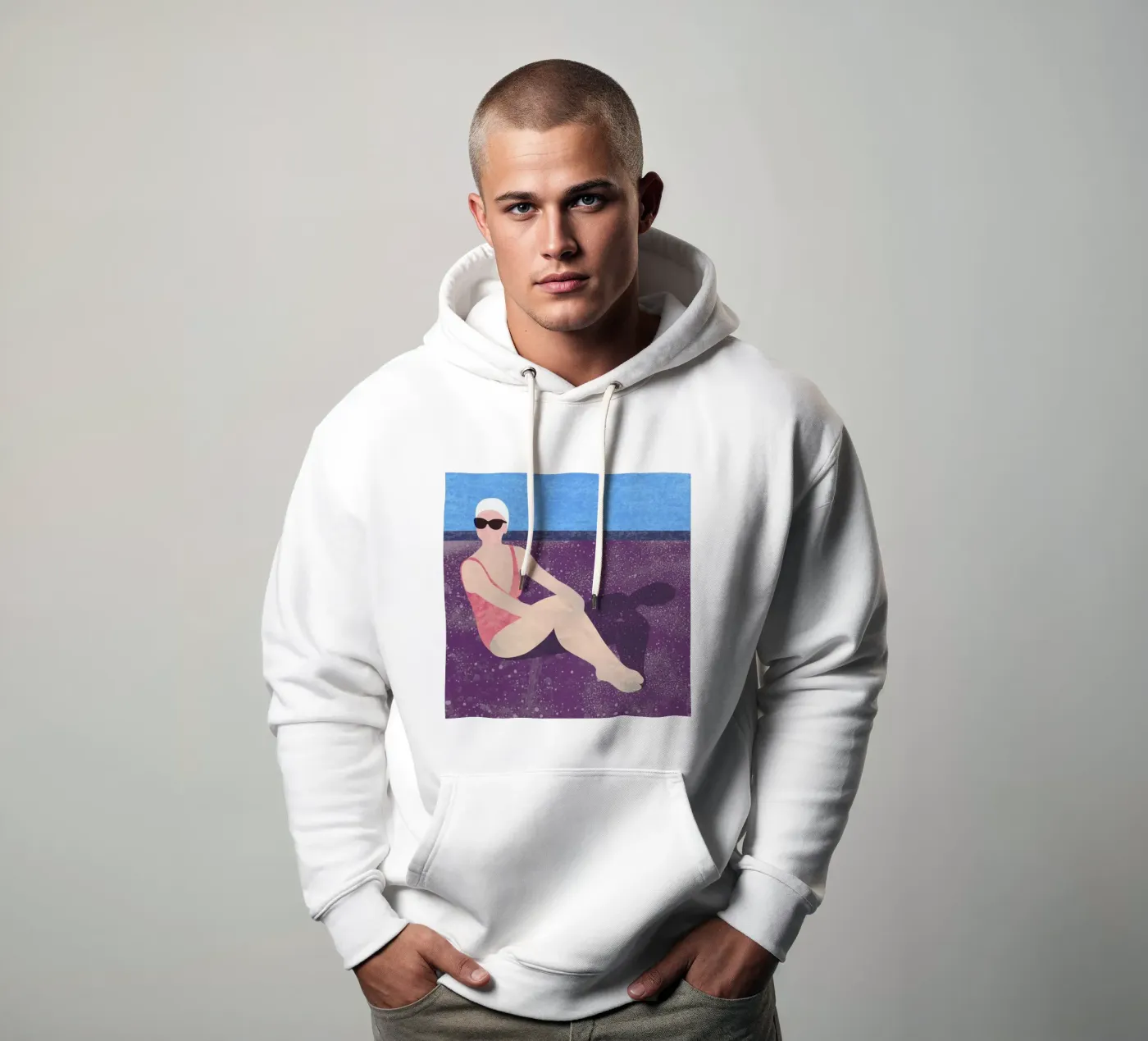 Poolside hoodie by Laura O'Connor