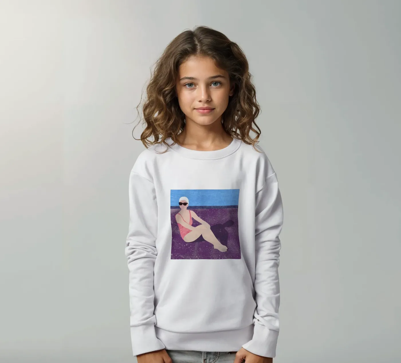 Poolside kinder sweatshirt van Laura O'Connor