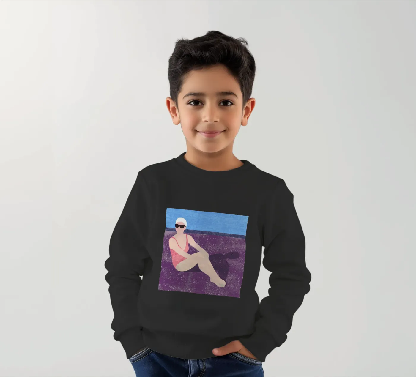 Poolside kinder sweatshirt van Laura O'Connor