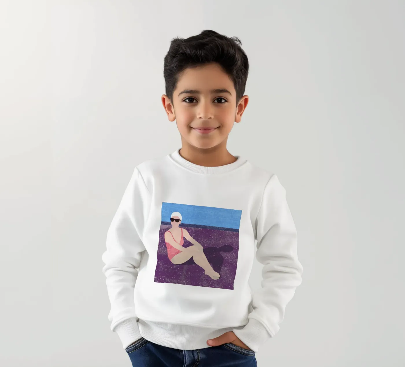 Poolside kinder sweatshirt van Laura O'Connor