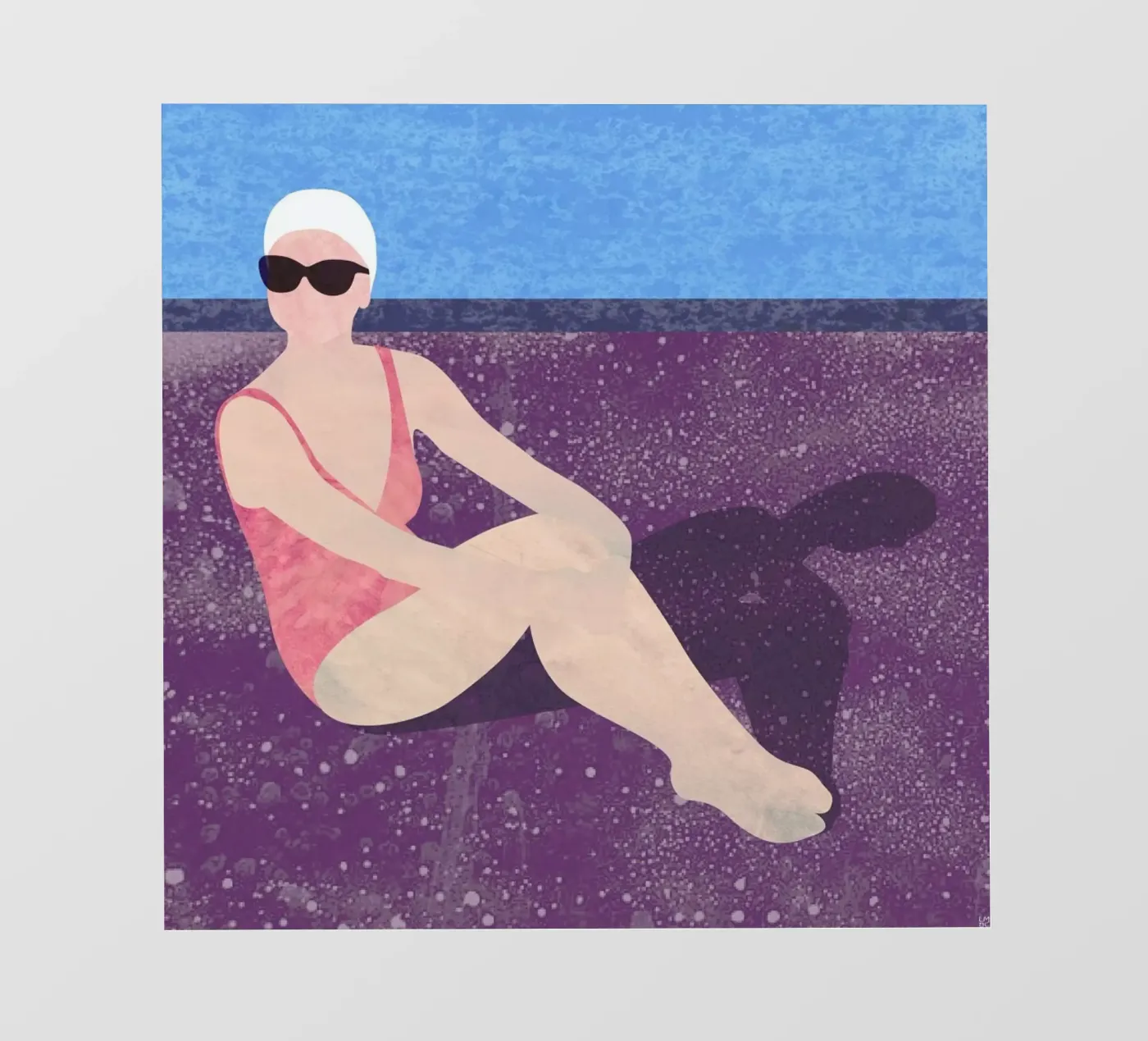 Poolside Backlit Folie von Laura O'Connor