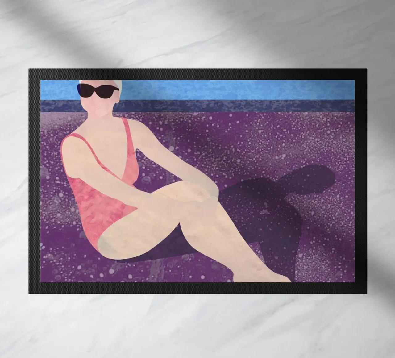 Poolside deurmat van Laura O'Connor