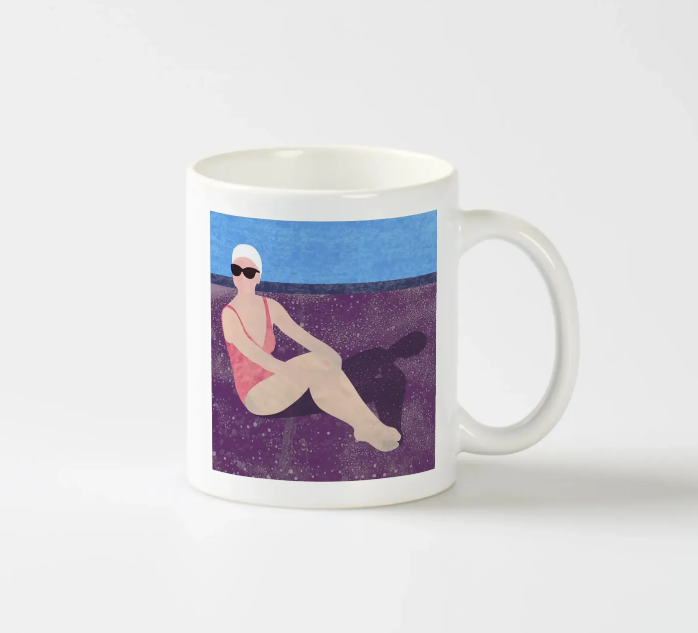 Poolside ceramic mug by Laura O'Connor