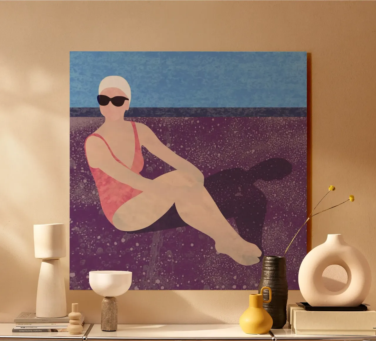 Poolside forex plate by Laura O'Connor