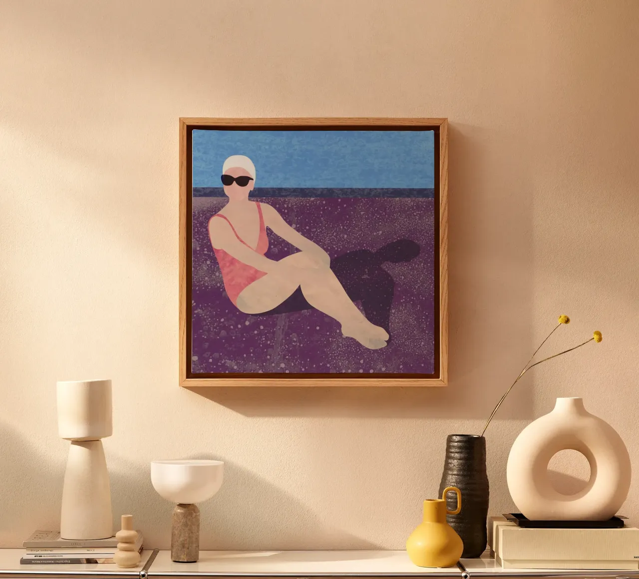 Poolside canvas by Laura O'Connor