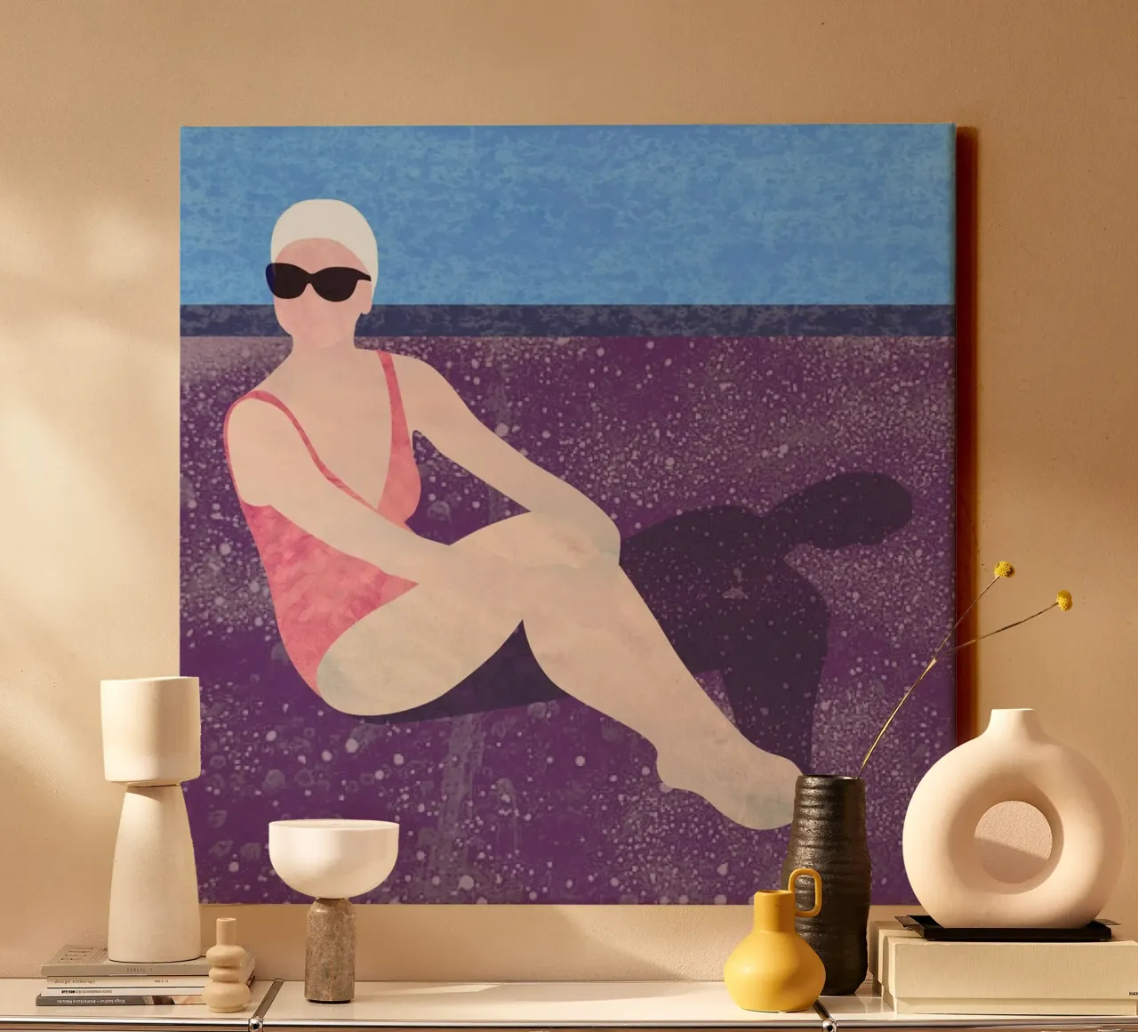 Poolside canvas by Laura O'Connor