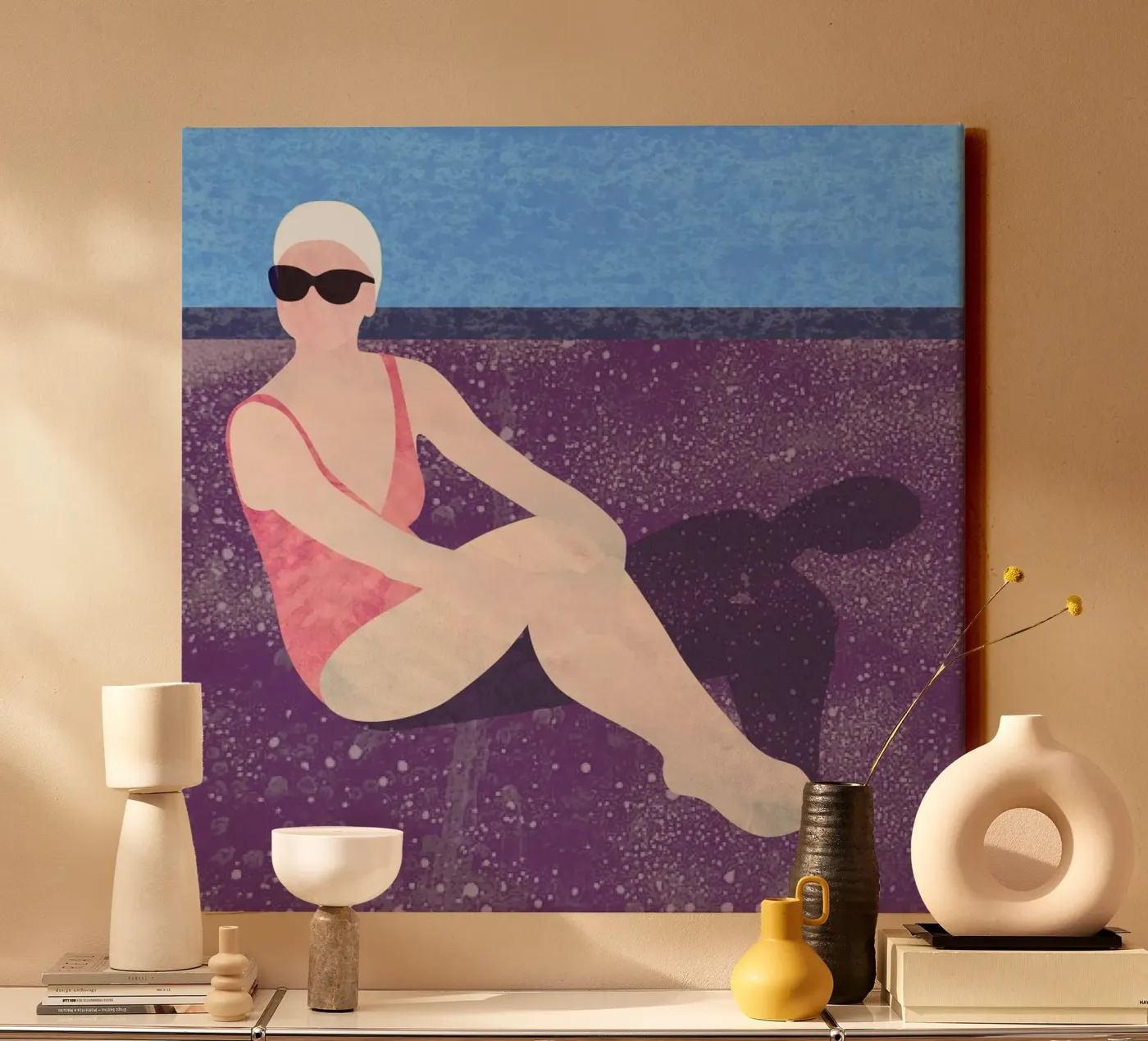 Poolside canvas by Laura O'Connor