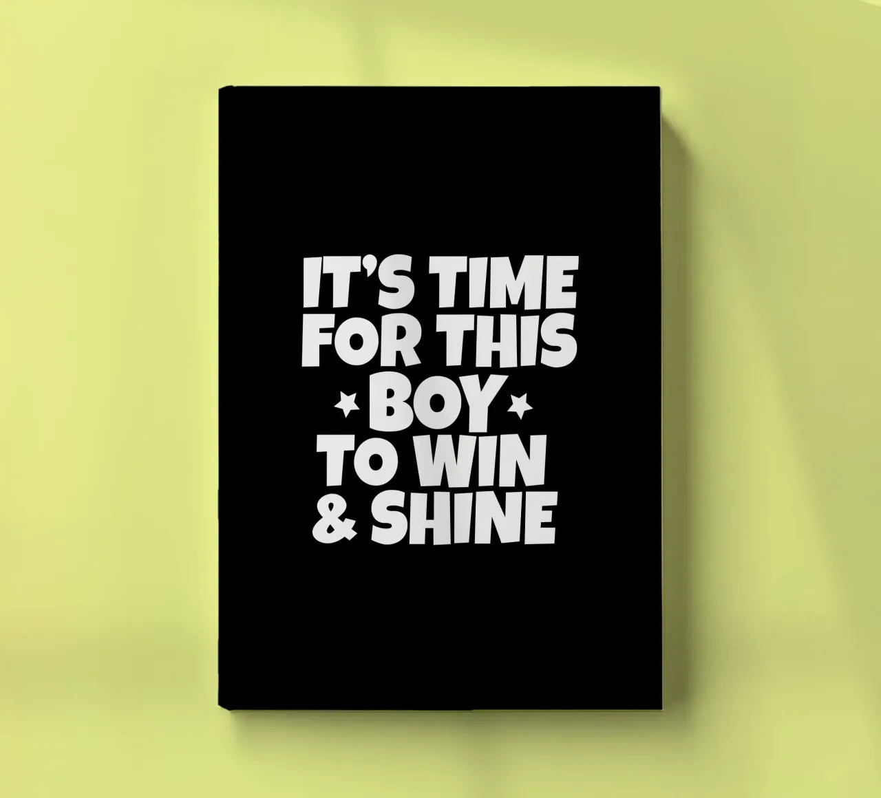 It's time for this boy to win and shine notebook by happieeagle