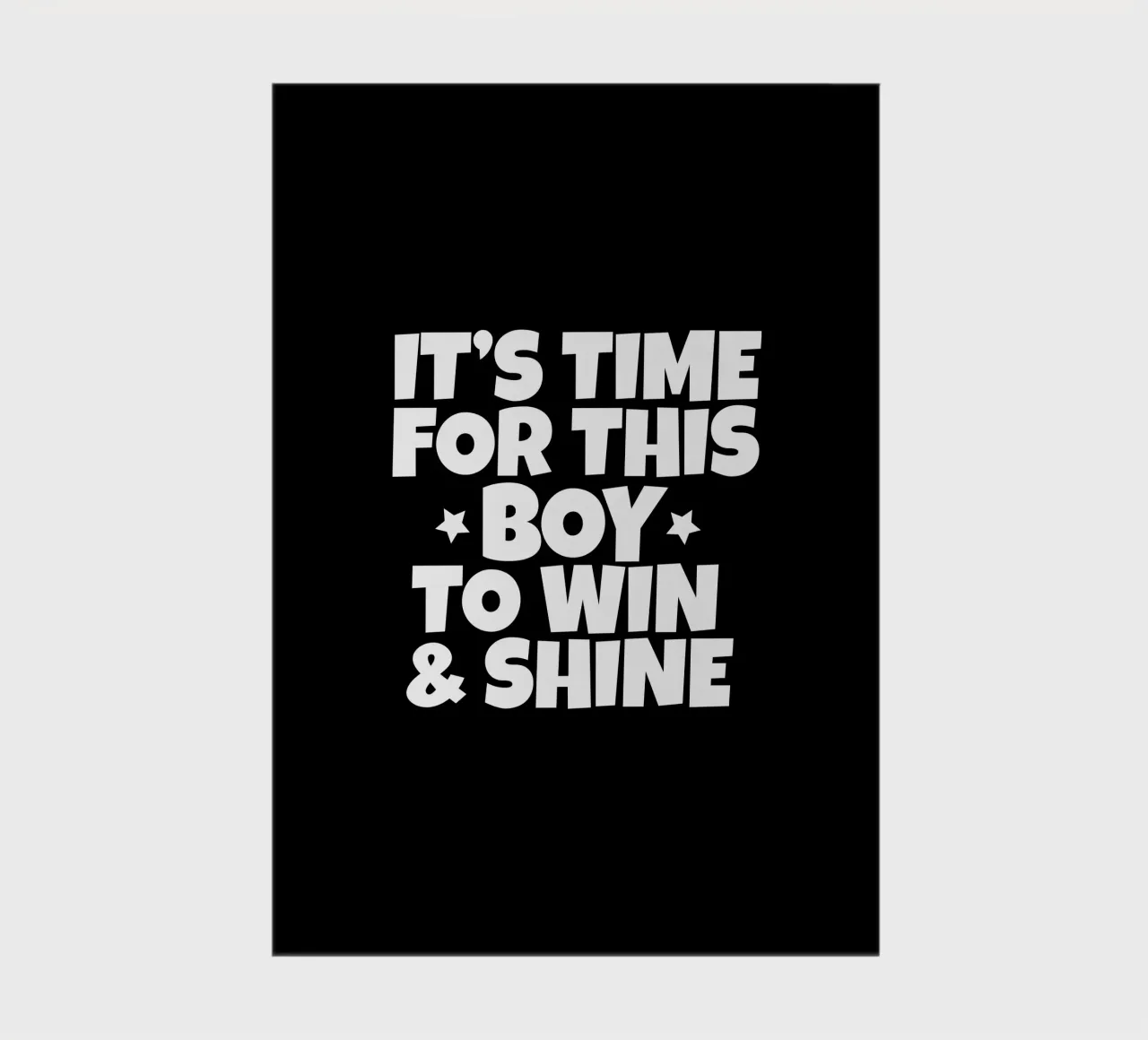 It's time for this boy to win and shine notebook by happieeagle