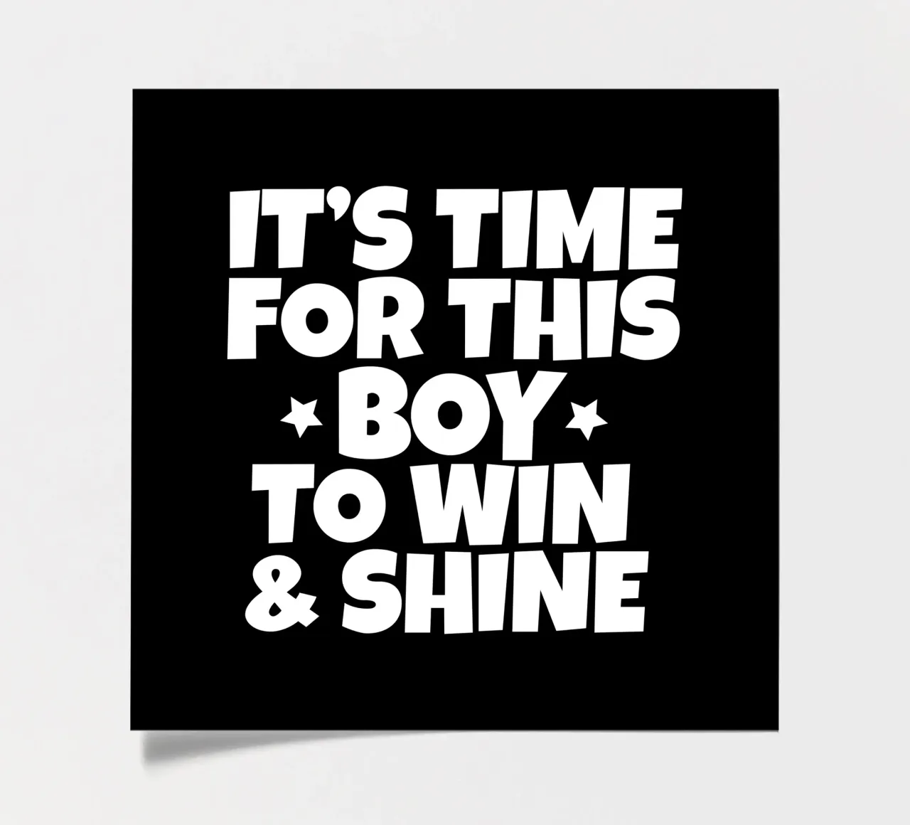 It's time for this boy to win and shine Stickerbogen von happieeagle