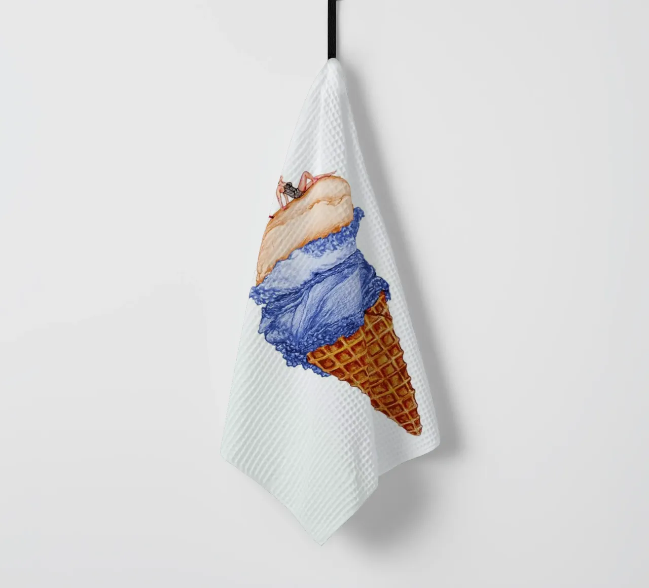 Summer Vacation tea towel by Laura O'Connor